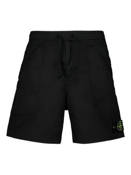 Stone Island: Чёрные шорты 