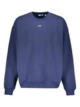 Off-White: Голубой свитшот 