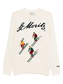 MC2 Saint Barth: Белый свитер  Heron