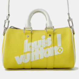 Louis Vuitton: Белая сумка  Keepall