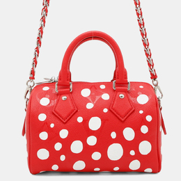 Louis Vuitton: Красная сумка  Speedy