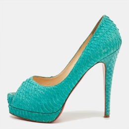 Christian Louboutin: Зелёные туфли 