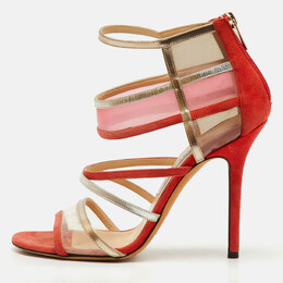Jimmy Choo: Оранжевые сандалии 
