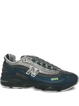 New Balance: Голубые кроссовки 