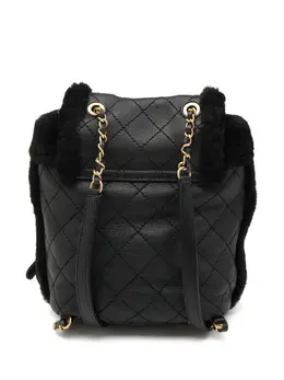 CHANEL Pre-Owned: Чёрный рюкзак 