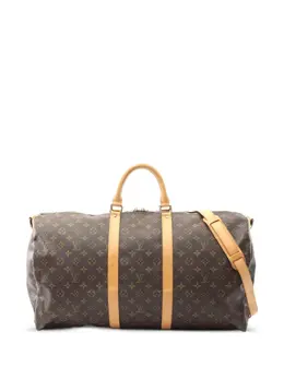 Louis Vuitton Pre-Owned: Коричневая дорожная сумка 