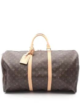 Louis Vuitton Pre-Owned: Коричневая дорожная сумка 