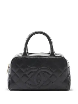 CHANEL Pre-Owned: Чёрная сумка-шоппер 