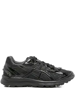 ASICS: Чёрные кроссовки 