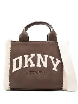 DKNY: Коричневая сумка-шоппер 