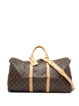 Louis Vuitton Pre-Owned: Коричневая дорожная сумка 