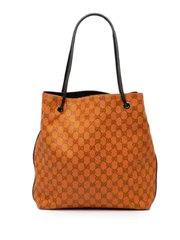 Gucci Pre-Owned: Оранжевая сумка-шоппер 