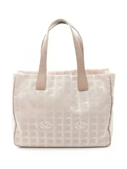 CHANEL Pre-Owned: Бежевая сумка-шоппер 