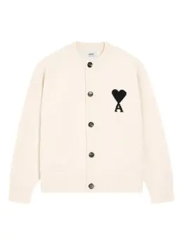 AMI Paris: Кардиган  Ami de Cœur из шерсти