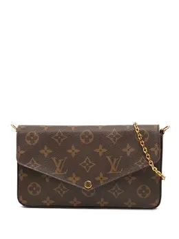 Louis Vuitton Pre-Owned: Коричневая сумка через плечо 