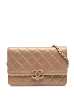 CHANEL Pre-Owned: Коричневый кошелёк 
