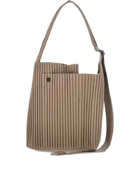 Issey Miyake: Бежевая сумка 