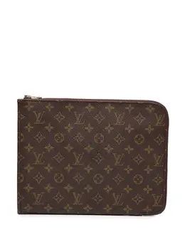 Louis Vuitton Pre-Owned: Коричневый клатч 