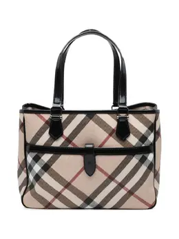 Burberry Pre-Owned: Коричневая сумка-шоппер 