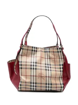 Burberry Pre-Owned: Коричневая сумка-шоппер 