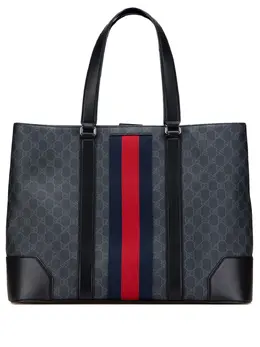 Gucci Pre-Owned: Чёрная сумка-шоппер 