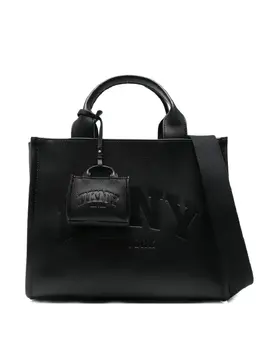 DKNY: Чёрная сумка-шоппер 