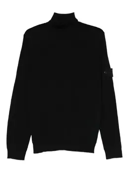 Stone Island: Чёрный свитер 