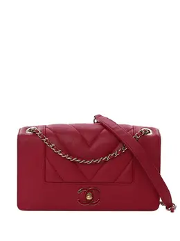 CHANEL Pre-Owned: Красная сумка через плечо 