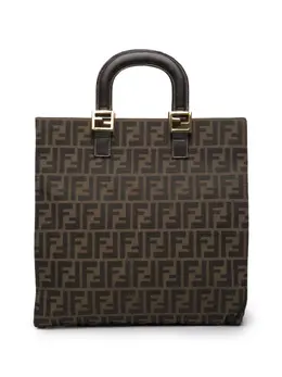 Fendi Pre-Owned: Коричневая сумка-шоппер 