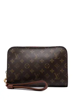 Louis Vuitton Pre-Owned: Коричневый клатч 