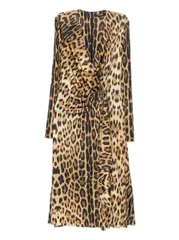 Roberto Cavalli: Платье с животным принтом 