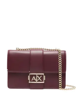 Armani Exchange: Красная сумка через плечо 