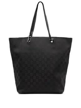 Gucci Pre-Owned: Чёрная сумка-шоппер 