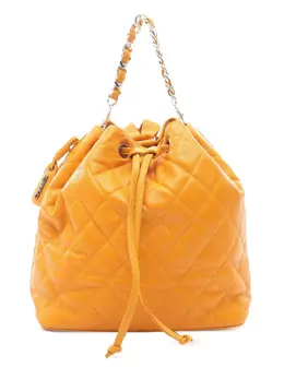 CHANEL Pre-Owned: Оранжевый рюкзак 