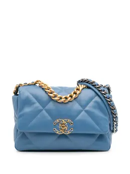 CHANEL Pre-Owned: Голубая сумка 