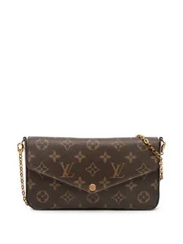 Louis Vuitton Pre-Owned: Коричневая сумка через плечо 