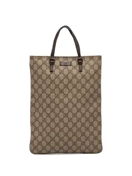 Gucci Pre-Owned: Коричневая сумка-шоппер 