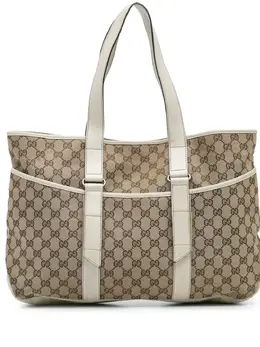 Gucci Pre-Owned: Коричневая сумка-шоппер 