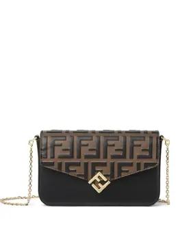 FENDI: Чёрный кошелёк  FF