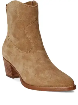 Lauren Ralph Lauren: Бежевые ботинки 