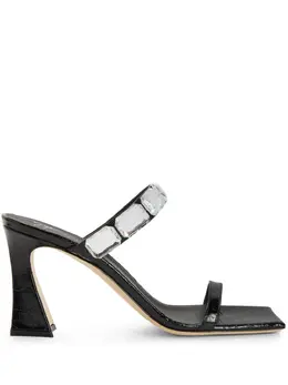 Giuseppe Zanotti: Чёрные сандалии  Flaminia