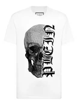 Philipp Plein: Белая футболка  Gothic Plein