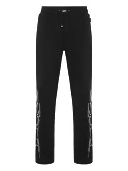 Philipp Plein: Чёрные брюки  Flame