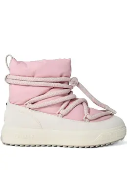Moncler: Розовые ботинки 