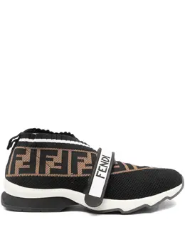 Fendi Pre-Owned: Чёрные кроссовки 