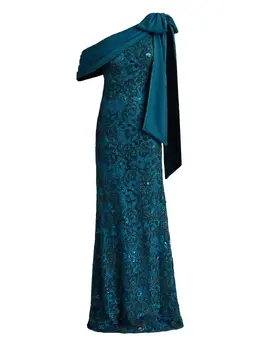 Tadashi Shoji: Платье с растительным принтом 