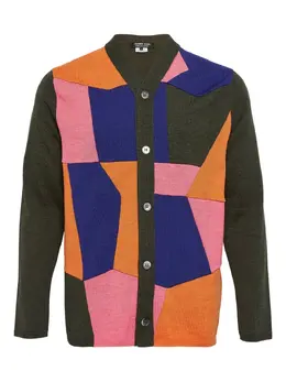 Comme des Garçons Homme Deux: Кардиган цвета хаки 