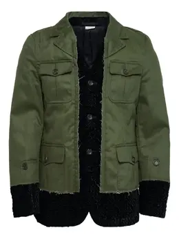Comme des Garçons Homme Plus: Куртка цвета хаки 