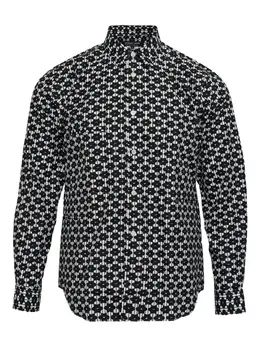 Comme des Garçons Homme Deux: Рубашка с растительным принтом 