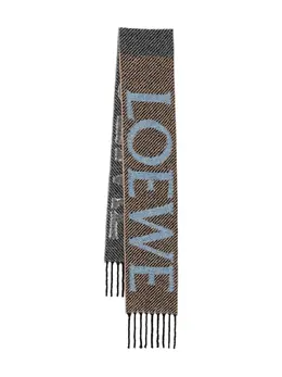 LOEWE: Шарф в полоску 